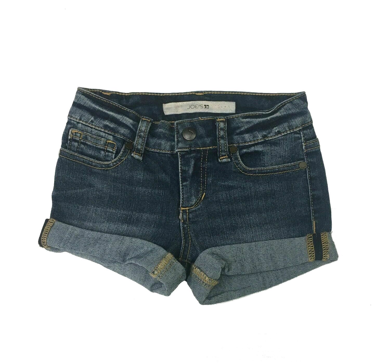 Joe's Jeans Kids Roll Cuff Shorts Jole Blue Denim Wash Cute