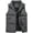 Grey, variant on CoCopeaunts Women Men Puffer Vest Winter Quilted Sleeveless Vest Thick Warm Gilet Vest with Pockets Sleeveless Outerwear Vest