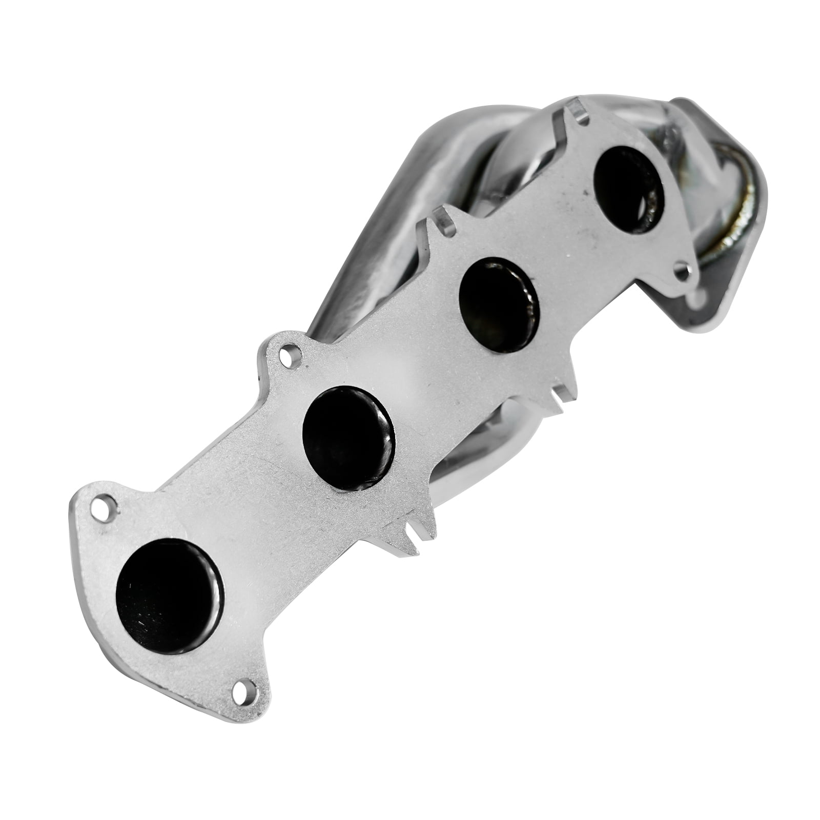 Mustrod Stainless Steel Shorty Exhaust Manifold Header for 2004-2010 Ford F-150 5.4L V8