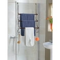 thumbnail image 3 of Auledio Over The Door Triple Towel Rack with Hooks, Adjustable Towel Bar Hanger for Bathroom (Bronze), 3 of 7