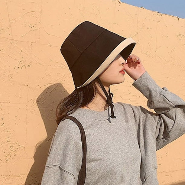 Bucket Hat Color Patched Wide Brim Cotton Climbing Hunting Outdoor