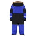 thumbnail image 6 of GEZHEN Snowsuit Children's Boys Ski Suit Thermal Ski Overall Winter Warm Snow Overall Windproof Winter Suit With Removable Hood Mud Suit Outdoor Softshell Suit Toddler to Big Kid Blue 3-4 Years, 6 of 6