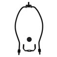 thumbnail image 1 of Kit de soporte para pantalla de lámpara Creative Hobbies de 8 pulgadas, acabado negro, 1 of 7