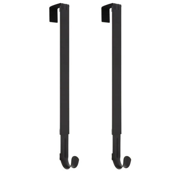 Haute Decor Adapt™ Adjustable Length Wreath Hanger - 2 Pack - Matte Black