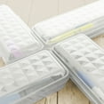 thumbnail image 5 of BAZIC Plastic Pencil Case 8" Storage Box, Clear Color, Translucent Organizer, 4-Pack, 5 of 7
