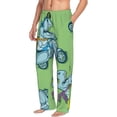 thumbnail image 6 of Salouo Motorcycle Riding Dinosaur Print Pajama Pants for Men, Lounge Pants Elastic Waistband Casual Men's sleepwear Loungewear Sleep Pajama Pant -XX-Large, 6 of 7
