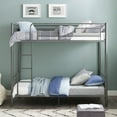 thumbnail image 2 of Manor Park Twin Metal Bunk Bed with Mesh Frame - Grey, 2 of 6