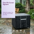 thumbnail image 6 of COSYUMI Fire Pit Cover, Square Fire Pit Covers Waterproof 420D Heavy Duty Weather Resistant, Gas Fire Pit Patio Fire Bowl Cover for Fire Pits & Outdoor Fireplaces, 44"Lx44"Wx25"H, 6 of 11