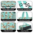 thumbnail image 3 of Teacher Tote Bag,Boxer Dog Pitbull Terriers Dog and Pizza Teacher Utility Tote Bag,Large Work Tote Bags for Women with Multiple Pockets,Top Zipper Closure,13.8x10.6x6.7 Inch, 3 of 5