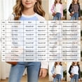 thumbnail image 3 of YDFCWXW Girls Long Sleeve Shirts Cotton Color Block Casual Tops Tees Crewneck Breathable Winter Outfits (Black, 2-3 Years), 3 of 5
