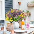 thumbnail image 4 of 20 Bundles Artificial Flowers Outdoor UV Resistant No Fade Fake Plants Faux Plastic Shrubs for Garden Patio Porch Window Box Home Wedding Farmhouse Hanging Décor, 4 of 5