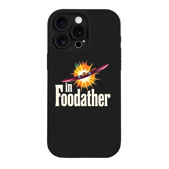 Colorful Plane Graphic iPhone 15 Pro Case - Lightweight Yellowing Resistant Bold ' In Foodather ' Design Perfect for Style and Protection