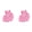 Pink*2, variant on BinKFF Bunny Candy Jar Decorations - Plastic Candy Jars with Bunny-Shaped Lids - Reusable Empty Storage for Basket Stuffers Candy Fillers, Easter Table Centerpiece Decorations