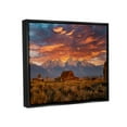thumbnail image 4 of Stupell Industries Mountain Cabin Sunset Landscape Photography Black Floater Framed Canvas Art Print Wall Art, 21 x 17, 4 of 10
