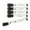 Black, variant on U Brands Dry Erase Markers, 5 Count, Black, Low-Odor, Chisel (5 mm) Tip