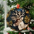 thumbnail image 2 of Reindeer: Ornament Style Wall or Window Hanging, 2025, Holiday Decoration, Seasonal Keepsake Gift, Unique Collectible, Window Hanging, Home Decor 2025, Holiday Decoration,, 2 of 5