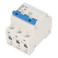 thumbnail image 3 of 3P Disjoncteur, Taille Compacte Ignifuge Protection contre les Courts-Circuits Interrupteur Montage sur Rail DIN pour Système d'Éclairage de Bâtiment, 3 of 8