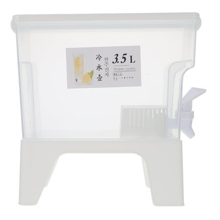 

1Pc Large Capacity 3.5L Cold Drinks Dispenser Practical Water Jug (White)