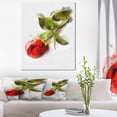 thumbnail image 1 of Red Rose with Stem Drawing - Flower Artwork on Canvas, 1 of 4