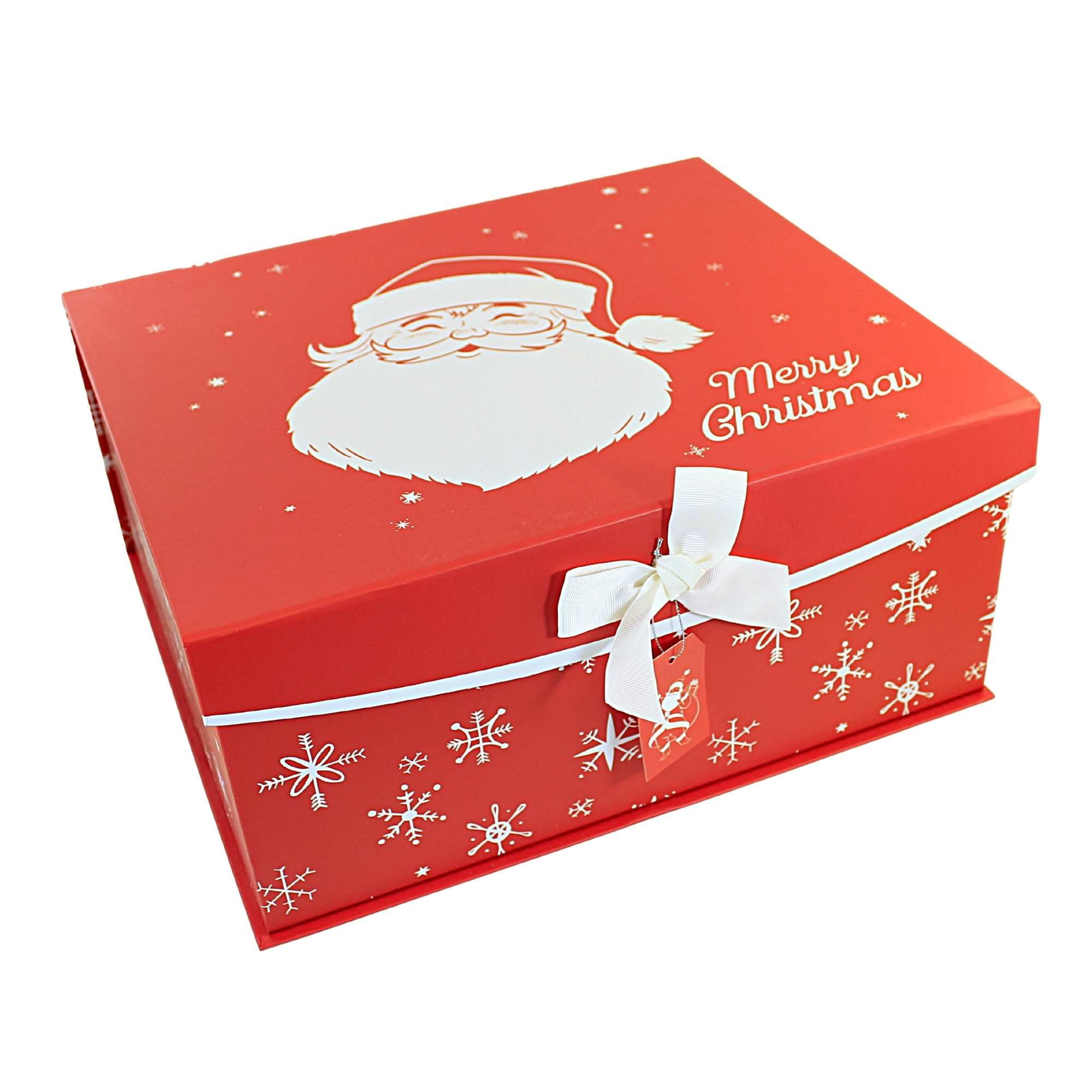 Christmas SM Magnetic Closure Box. Rigid Christmas Decor Gift 1925Redbird, Size: 4.5 H x 8 W x 5.5 D