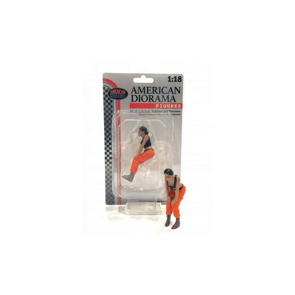 Hip Hop Girls Figure 4, Black - American Diorama AD18104 - 1/18 Scale Figurine - Diorama Accessory