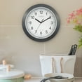 thumbnail image 2 of La Crosse Technology 12" Black Atomic Analog Wall Clock, WT-3129B, 2 of 7