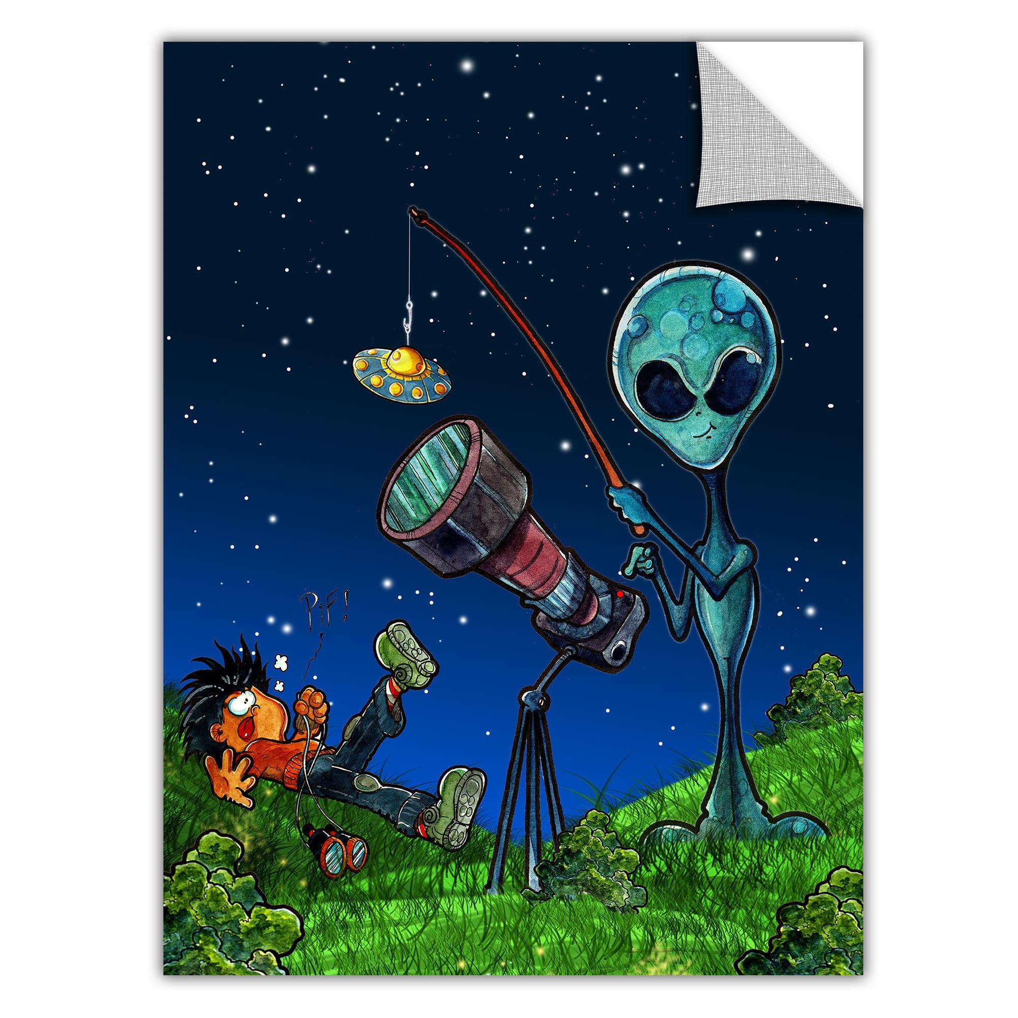Luis Peres "Ufo Kid 3" Removable Wall Art Graphic