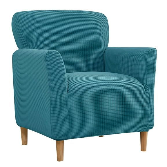 LAMIRO Stretch Modern Armchair Slipcover 1-Piece Jacquard Accent Chair Covers with Arms Soft Waterproof Chair Slipcovers for Living Room Furniture Protector
