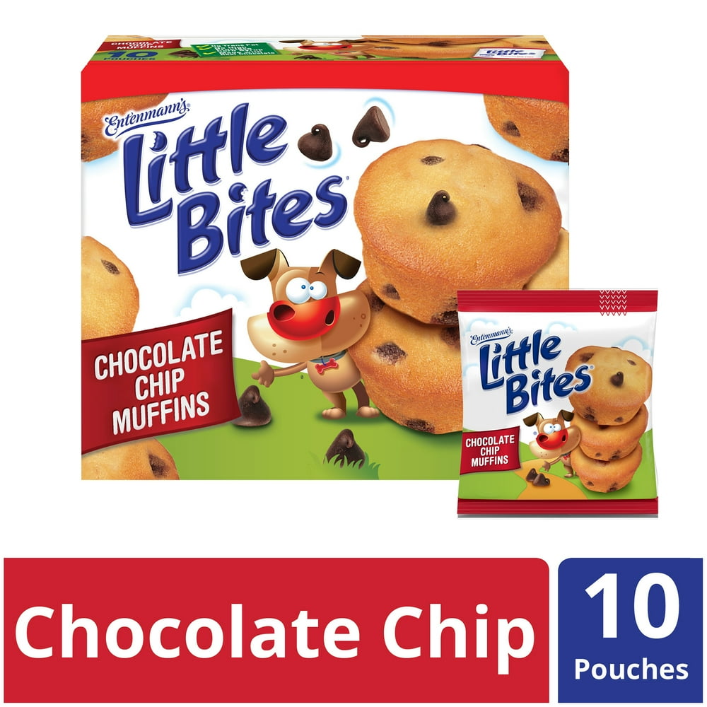 Entenmann’s Little Bites Chocolate Chip Muffins Value Pack, 10 Pouches per Box