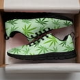 thumbnail image 3 of Marijuana Shoes Womens Mens Road Running Shoes Tennis Walking Sneakers Black Size 8, 3 of 5