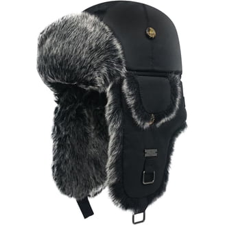 Fur Winter Trapper Hat,Unisex Taslon Faux Fur Aviator Ski  display picture 1