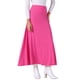 thumbnail image 1 of Falda Maxi Casual Ligera Acampanada de Cintura Alta INSPIRE CHIC para Mujeres M Rosa Rojo, 1 of 6