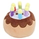 thumbnail image 1 of Juguete de peluche con forma de pastel, chirriador y masticable, divertido para celebrar el cumpleaños de un perro, 1 of 8
