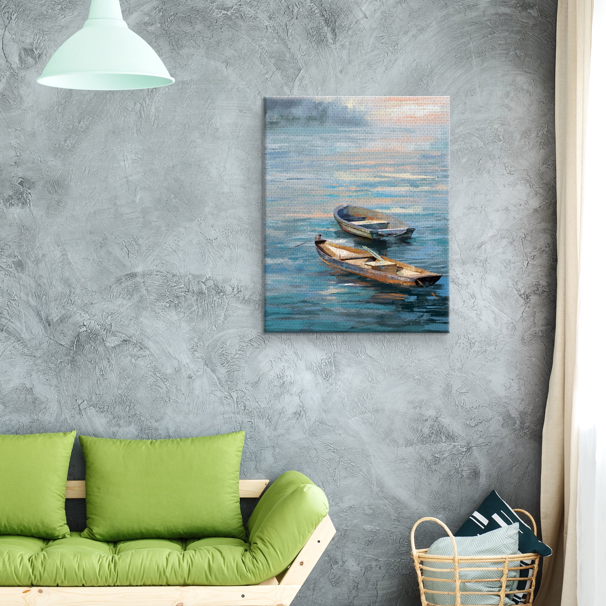 Masterpiece Art Gallery Off Duty I Boats By Studio Arts Canvas Art Print 22" x 28"