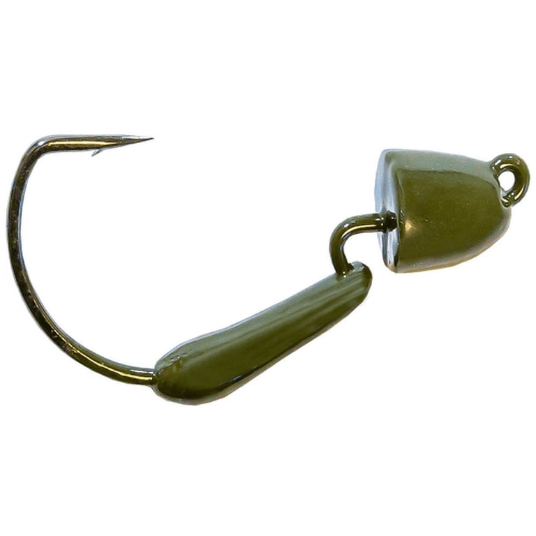 Z-Man Micro Shad Headz Jigheads - 1/8oz Black Minnow Jigheads For Finesse Fishing (4 Pack)