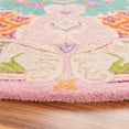 thumbnail image 3 of SAFAVIEH Bellagio Chandler Floral Wool Area Rug, Blue/Pink, 7' x 7' Round, 3 of 11
