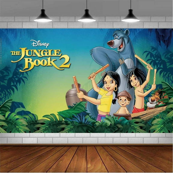 The Jungle Book Backdrop Banner Party Supplies Poster Movie Theme Background for Photography Birthday Decorations