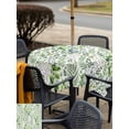 thumbnail image 5 of Outdoor Tablecloth with Umbrella Hole for Patio/Picnic/Party/Camping, Green Leaves Waterproof Table Cloth Square Cover Washable, Elegant Pastoral Summer Botanical Leaf (54"x 54"), 5 of 8