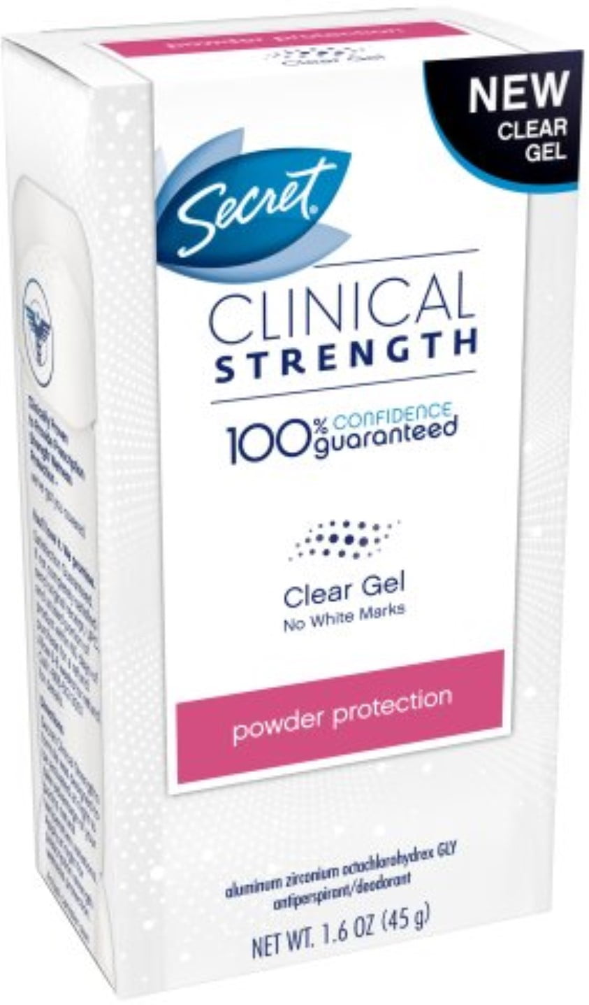 Secret Clinical Strength Clear Gel Antiperspirant & Deodorant, Powder