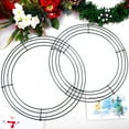 thumbnail image 2 of Wreath Frame Durable Wall Hanging Metal Rust-proof Wire Wreath Form for Home Decor, 2 of 7