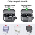 thumbnail image 5 of Suritch Case for Samsung Galaxy Buds3 / Buds3 Pro / Buds3 FE with Carabiner, Cleaning Kit and Removal Tool, Blue, 5 of 7