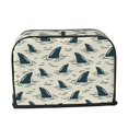thumbnail image 6 of Toaster Covers 2 Slice, Cartoon Wavy Shark Fin Waterproof Bread Machine Cover Fits for Standard 2 Slice Toasters, Home Decor Toaster Protection with Hanging Rope, 6 of 7