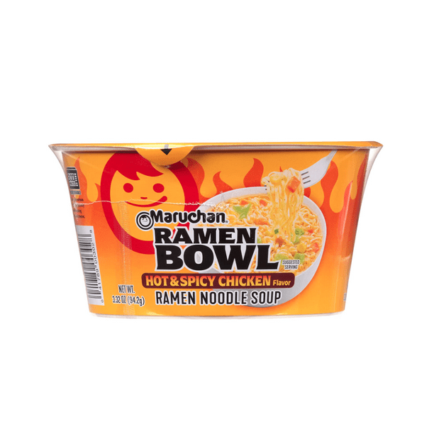 Maruchan Bowl Hot & Spicy Chicken Flavor Ramen Noodles with Vegetables