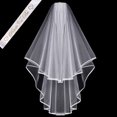 thumbnail image 4 of bedienty 2 Pcs Voiles de Mariée Accessoires de Mariage avec Peigne Filles 1Ensemble, 4 of 6