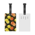 thumbnail image 5 of Hirioo Orange Lemon for Luggage ID Tag with Adjustable Strap Travel Baggage Bag Tags Suitcase Identify Labels for Women Men, 5 of 7