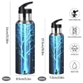 thumbnail image 2 of Yayeee 33oz Insulated Water Bottle Double Wall Stainless Steel with Flip Straw Lid, Blue Tree, 2 of 7