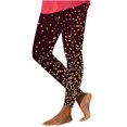 thumbnail image 2 of Jinhomg Buttery Soft Yoga Pants for Women Novelty Funny Sequin Print Leggings Lightweight Comfy Full Length High Waist Tights Holiday Party Pant 90 Percent off Clearance Multicolor XXL, 2 of 7