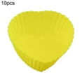 thumbnail image 1 of Trayknick 10Pcs Cake Mold Heart Star Rose Shape Bakeware Silicone Muffin Chocolate Baking Cups for Kitchen, 1 of 8