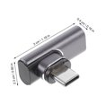 thumbnail image 2 of USB C Magnetic Adapter 90 Degree Magnetic Connector Head 100W 24 Pin Connector, 2 of 5
