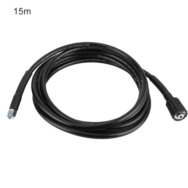 Manguera de lavado a presión automática de 40 MPa/5800 PSI, compatible con Karcher K2 y K3 de 15 metros/49,2 pies.